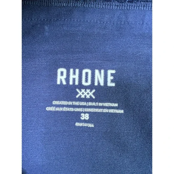 Rhone Pants Mens 38x33 Navy Everyday Twill Five Pocket Slim Straight Fit